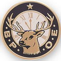 7/8" Etched Enameled Medal Insert (Elks)